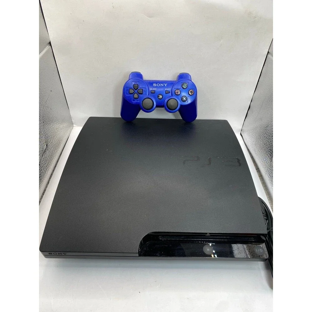 Sony PlayStation PS3 Slim Console CECH-3001A 160GB Controller Cords tested